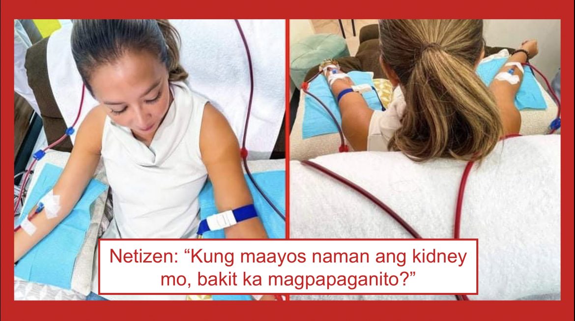 Larawan ni Korina Sanchez na tila nagpapa-dialysis, umani ng reaksiyon ng netizens